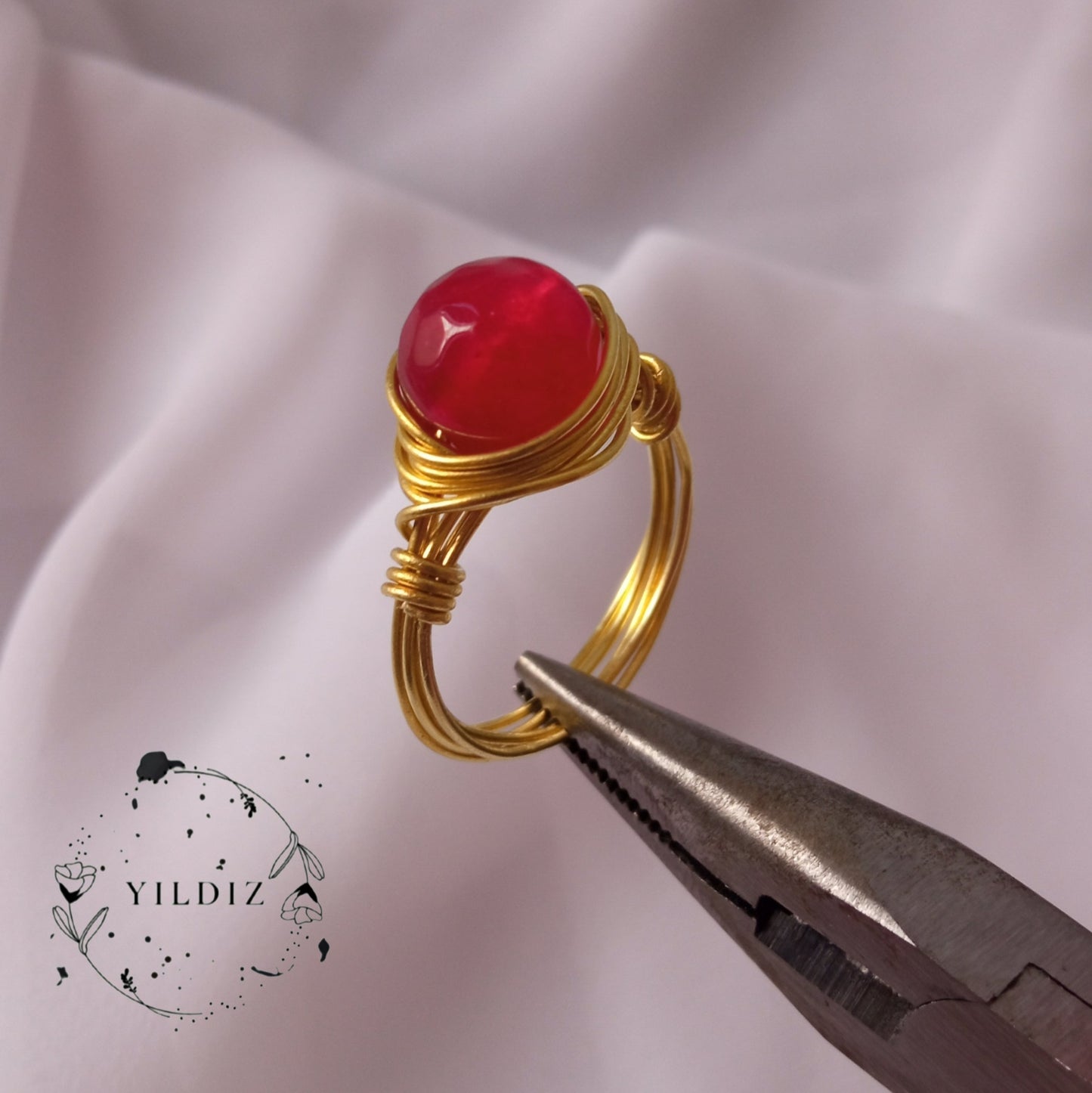 خاتم وسلسلة عقيق طبيعي