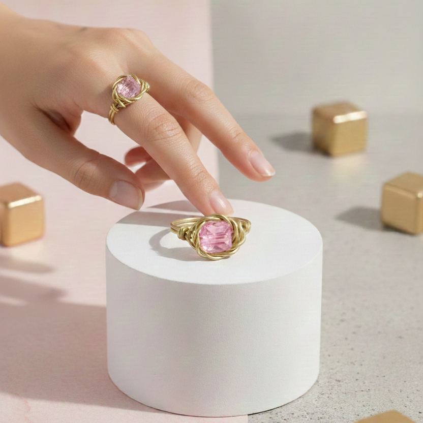 خاتم فري سايز ضفيرة