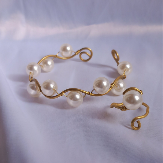 طقم اسورة وخاتم مموج