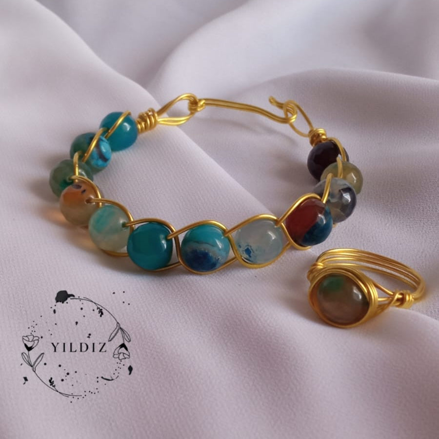 Bracelet and ring set