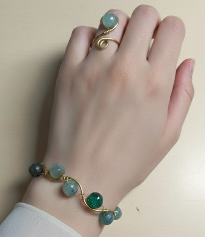 إسورة وخاتم عقيق طبيعي