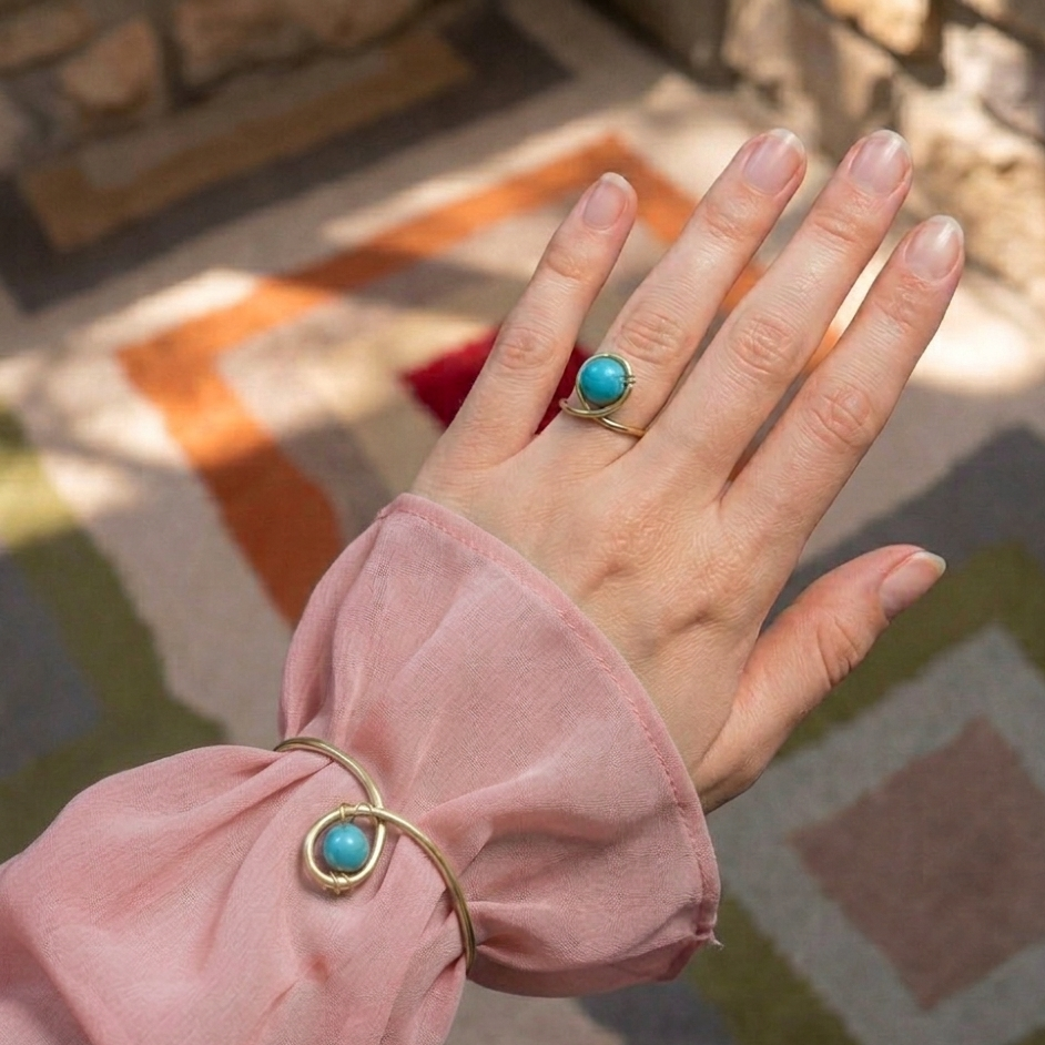 Fyroza bracelet and ring