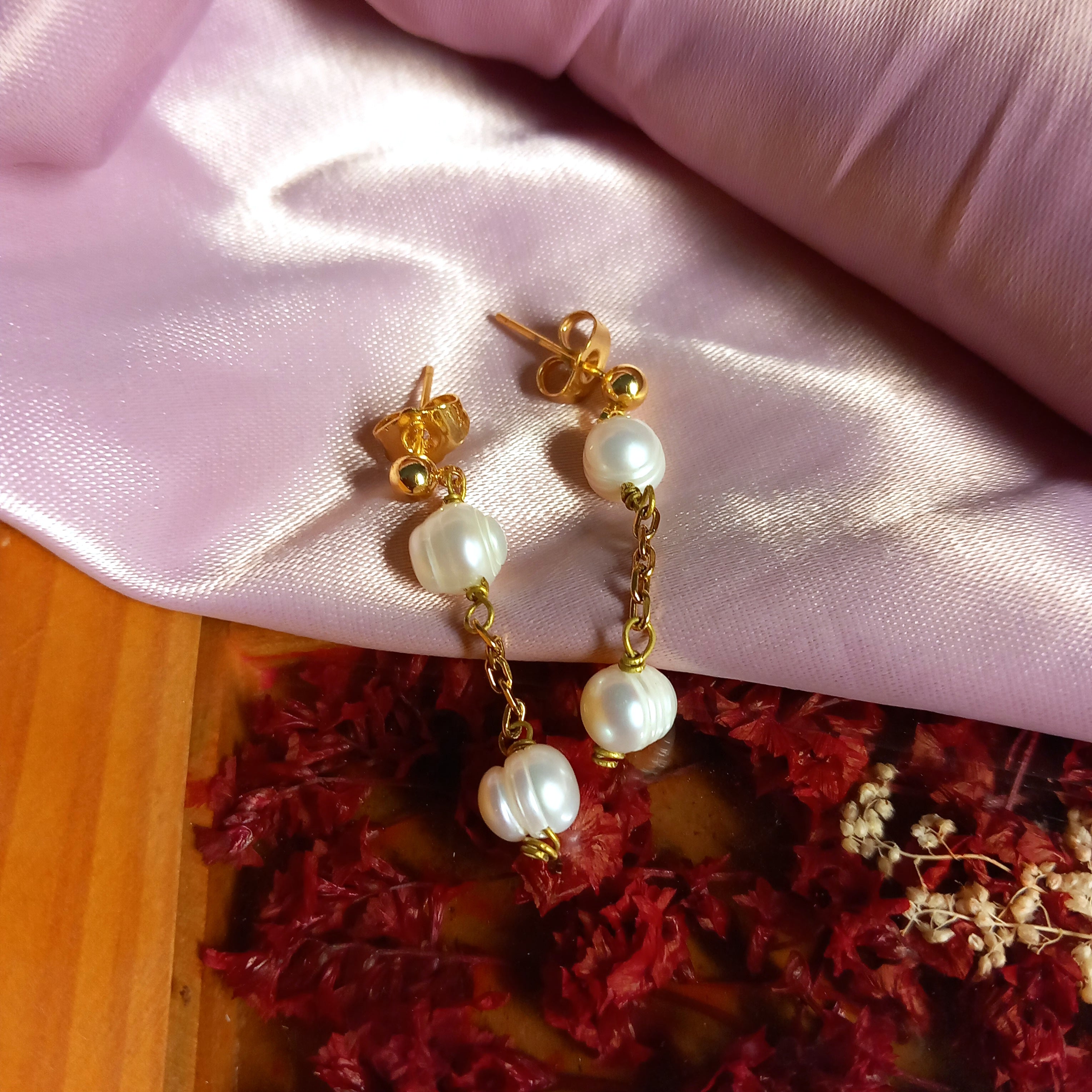 Pearl earrings