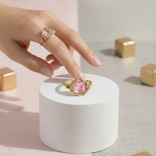 خاتم فري سايز ضفيرة