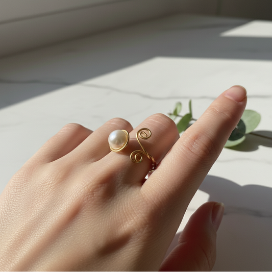 خاتم نحاس ضفيرة