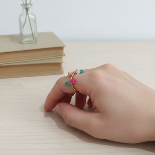 خاتم نحاس ملون