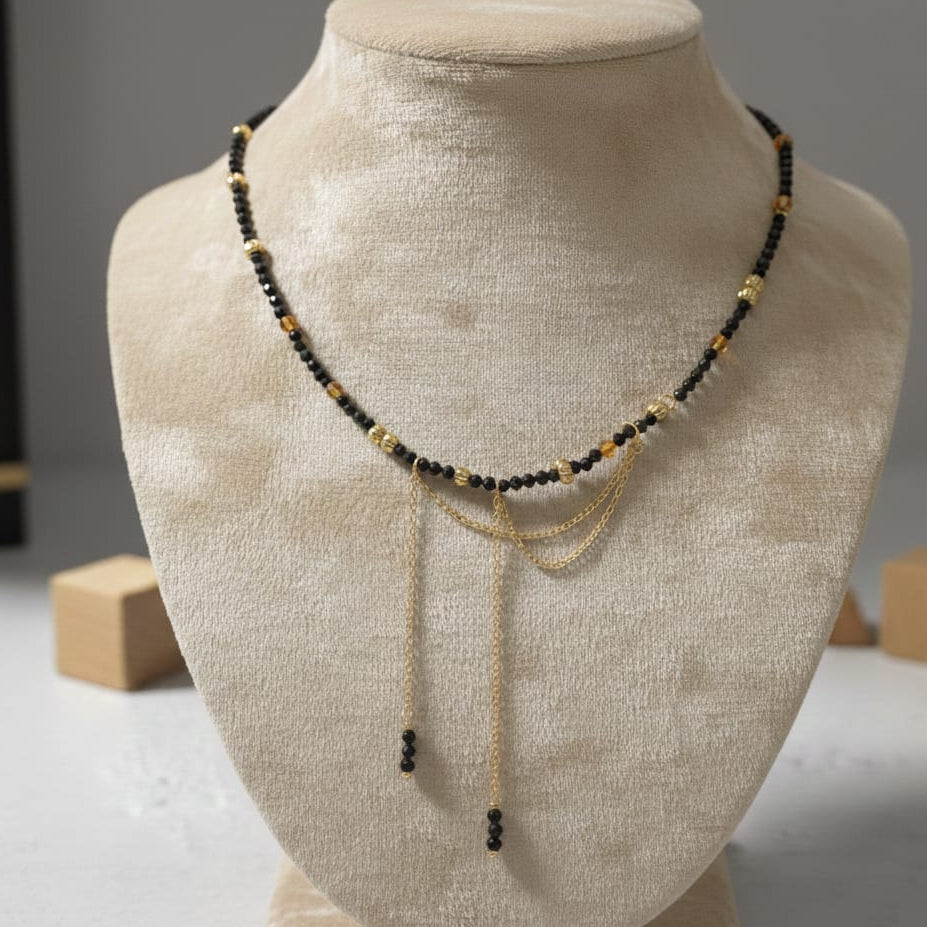 black necklace