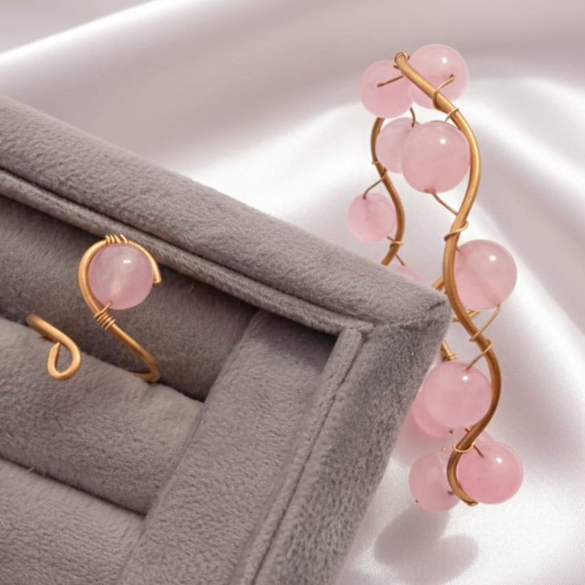 طقم اسورة وخاتم مموج