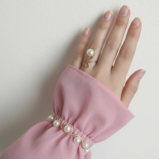 طقم اسورة وخاتم مموج