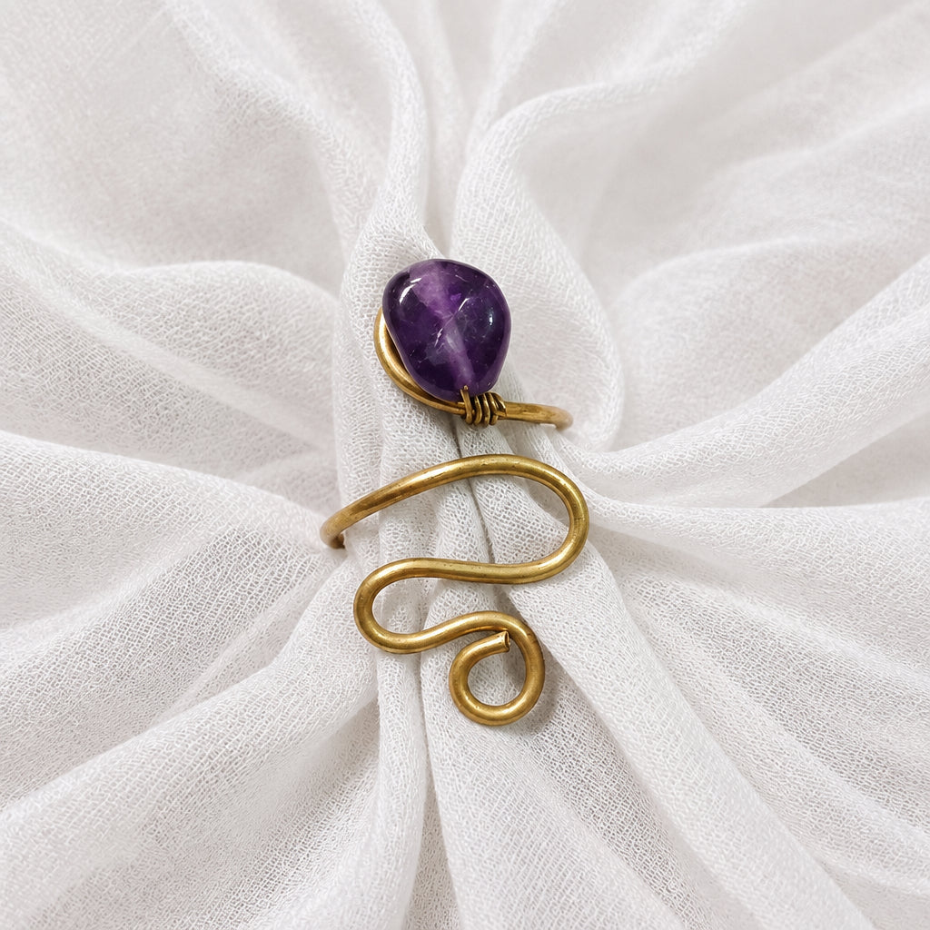 Free size Agate Ring