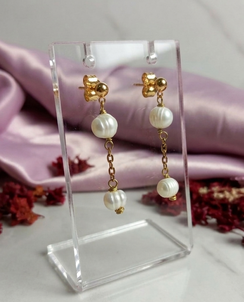 Pearl earrings