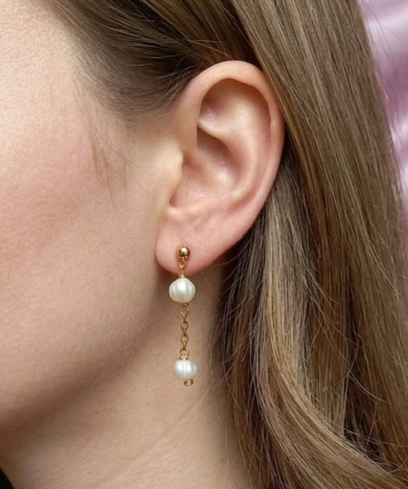 Pearl earrings