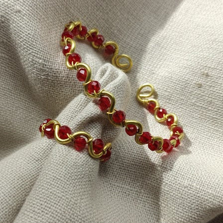 Crystal bracelet and ring