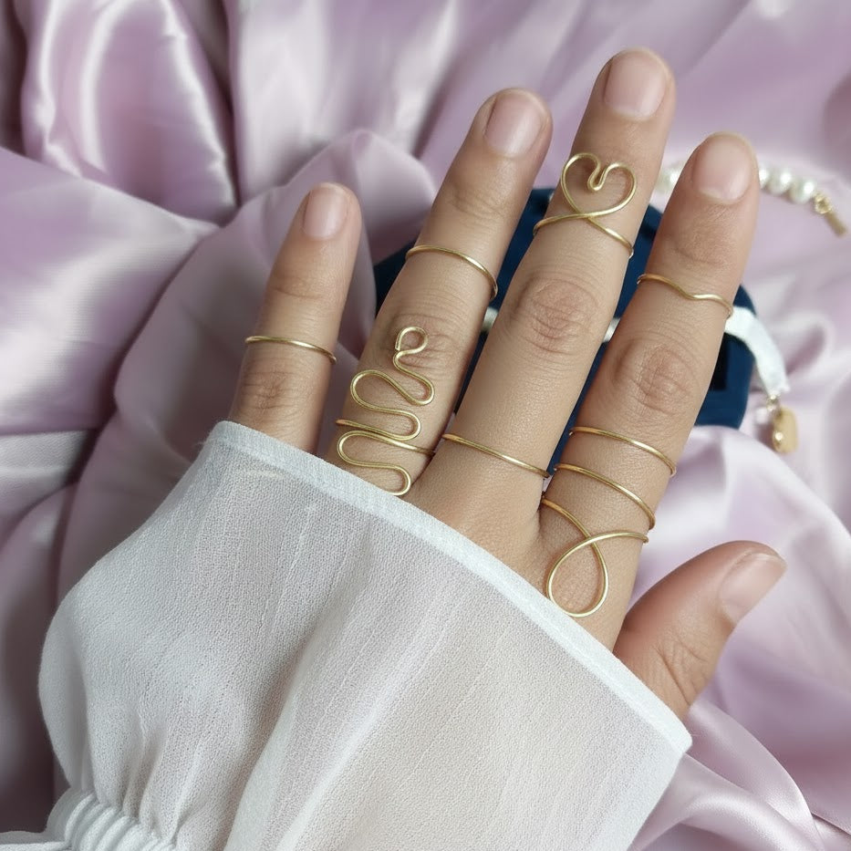 Copper ring set
