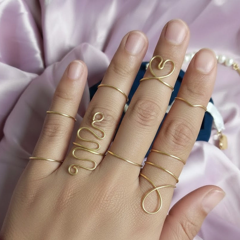 Copper ring set